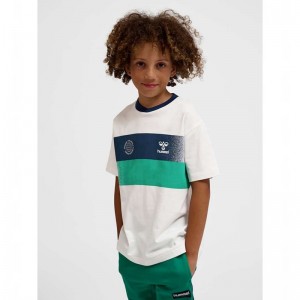 Hummel Eske S/S Dječje Majice Bijele | 202792-788