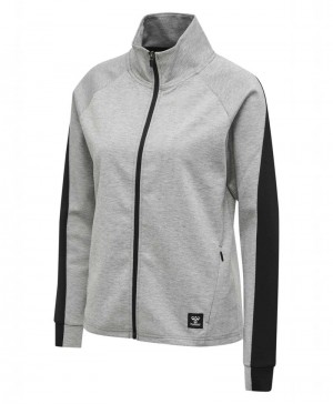 Hummel Essi Zip Ženske Jakne Sive | 291608-436