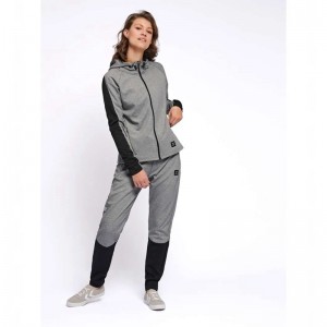 Hummel Essi Zip Ženske Majica s Kapuljačom Sive | 479967-013