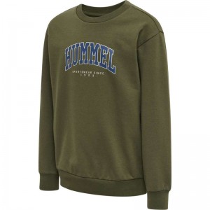 Hummel Fast Dječje Dukserice Maslinasto Zelene | 345873-513