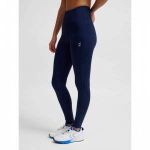 Hummel Fast High Waist Ženske Hulahopke Tamnoplave | 298399-121