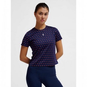 Hummel Fast Workout W S/S Ženske Majice Tamnoplave | 479054-555