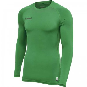 Hummel First Performance Jersey L/S Muške Temeljni Sloj Zelene | 543344-331