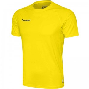 Hummel First Performance Jersey S/S Muške Temeljni Sloj Žute | 470193-508