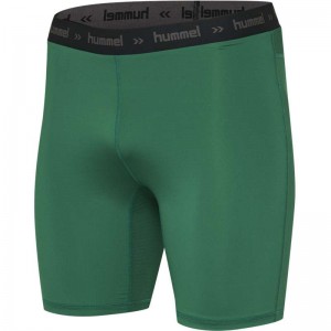 Hummel First Performance Tight Muške Kratke Hlače Zelene | 501693-968