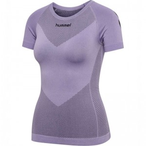 Hummel First Seamless S/S W Ženske Dres Boje Lavande | 463049-023