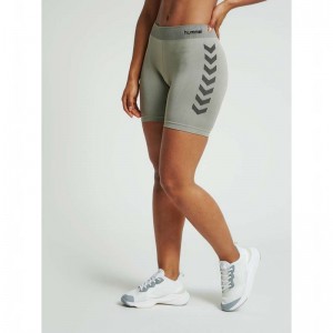 Hummel First Seamless Tr Sht Tigh W Ženske Majica s Kapuljačom Sive | 514451-865