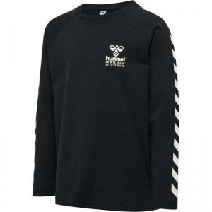 Hummel Global L/S Dječje Majice Crne | 778559-040