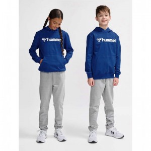 Hummel Go 2.0 Logo Dječje Majica s Kapuljačom Plave | 116481-086