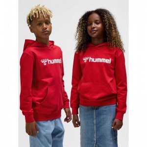 Hummel Go 2.0 Logo Dječje Majica s Kapuljačom Crvene | 858408-338