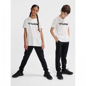 Hummel Go 2.0 Logo S/S Dječje Majice Bijele | 562548-236