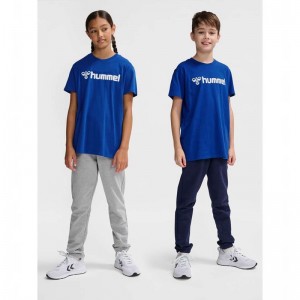 Hummel Go 2.0 Logo S/S Dječje Sets Plave | 796709-532