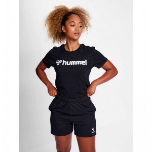 Hummel Go 2.0 Logo S/S Ženske Hulahopke Crne | 536374-214
