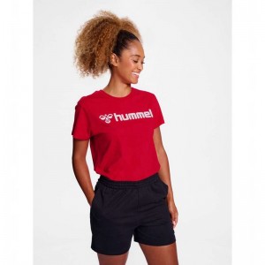 Hummel Go 2.0 Logo S/S Ženske Indoor Shoes Crvene | 308927-108