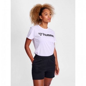 Hummel Go 2.0 Logo S/S Ženske Sportski Grudnjak Bijele | 382724-751