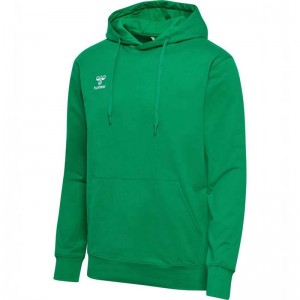 Hummel Go 2.0 Muške Majica s Kapuljačom Zelene | 916643-535