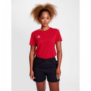Hummel Go 2.0 S/S Ženske Majice Crvene | 382029-238