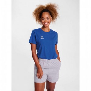 Hummel Go 2.0 S/S Ženske Majice Plave | 506880-209