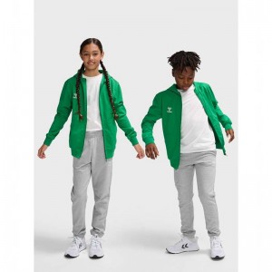 Hummel Go 2.0 Zip Dječje Majica s Kapuljačom Zelene | 824761-230