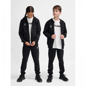 Hummel Go 2.0 Zip Dječje Majica s Kapuljačom Crne | 793624-285