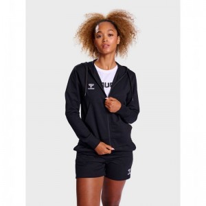Hummel Go 2.0 Zip Ženske Majica s Kapuljačom Crne | 985688-948