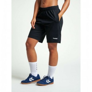 Hummel Go Cotton Bermuda Ženske Kratke Hlače Crne | 829885-237