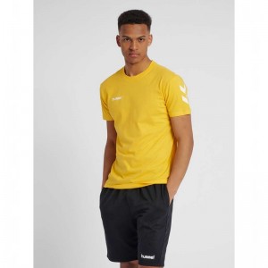 Hummel Go Cotton S/S Muške Majice Žute | 453437-549