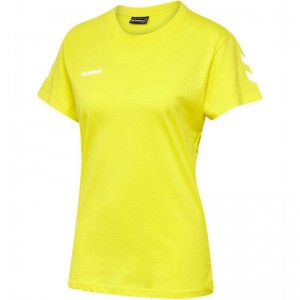 Hummel Go Cotton S/S Ženske Majice Žute | 460139-979