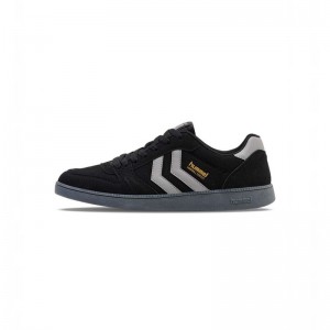 Hummel Handball Perfekt Synth. Suede Ženske Tenisice Crne | 752997-589