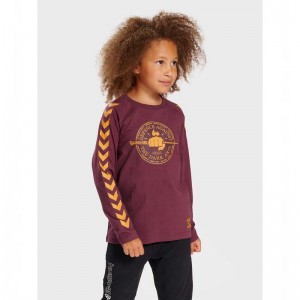 Hummel Harry Potter Ls Dječje Majice Fuksije | 995496-820