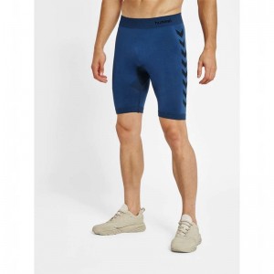 Hummel Hummel First Seamless Tr Sht Tights Muške Kratke Hlače Tamnoplave | 343731-091