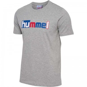 Hummel Ic Marty Muške Majice Sive | 929059-400