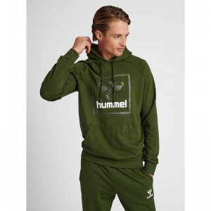 Hummel Isam 2.0 Muške Majica s Kapuljačom Zelene | 492890-592