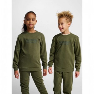 Hummel Jr Base Dječje Dukserice Zelene | 895608-903