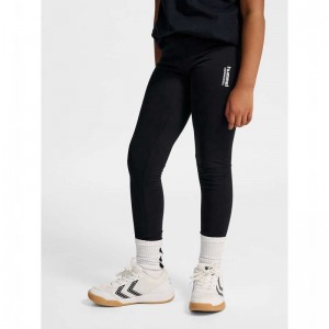 Hummel Jr Base Dječje Hulahopke Crne | 729658-581