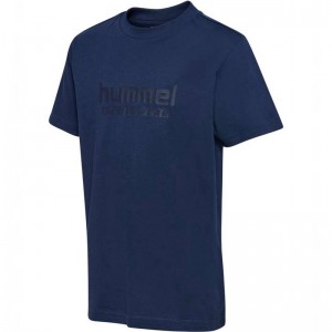 Hummel Jr Base S/S Dječje Majica s Kapuljačom Tamnoplave | 305798-227