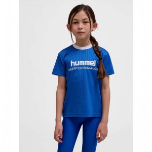 Hummel Jr Fast Loose S/S Dječje Majice Plave | 118682-029