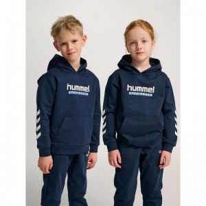 Hummel Jr Logo Dječje Kratke Hlače Tamnoplave | 857051-071