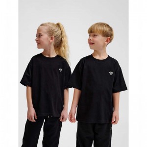 Hummel Jr Loose S/S Bee Dječje Majice Crne | 022357-443
