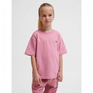 Hummel Jr Loose S/S Bee Dječje Majice Roze | 655968-286