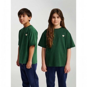 Hummel Jr Loose S/S Bee Dječje Majice Zelene | 813214-267