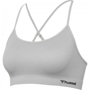 Hummel Juno Seamless Ženske Sportski Grudnjak Sive | 731915-499