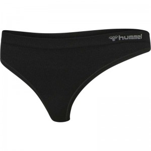 Hummel Juno Seamless Ženske Tange Crne | 042520-280