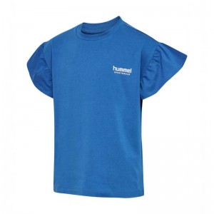 Hummel Kasandra S/S Dječje Majice Plave | 293129-933