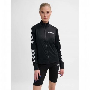 Hummel Legacy Evy Poly Zip Ženske Jakne Crne | 232247-595