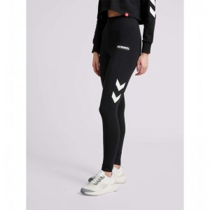 Hummel Legacy High Waist Ženske Hulahopke Crne | 594651-327