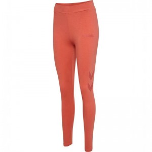 Hummel Legacy High Waist Ženske Hulahopke Boje Marelice | 277407-379