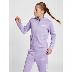 Hummel Legacy Poly Zip Ženske Kratke Hlače Boje Lavande | 302366-131