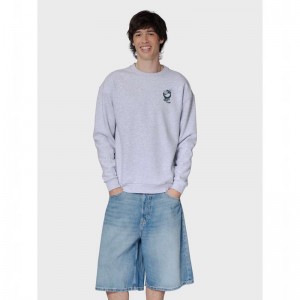 Hummel Loose Crew Wrong Yellow Muške Dukserice Sive | 468849-367