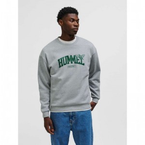 Hummel Loose Crewneck University Bee Muške Dukserice Sive | 433303-207